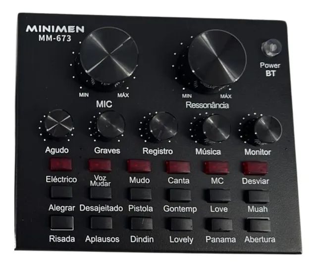 Placa De Som Multifuncional Ao vivo Mm-673 Interface De Áudio - Foto 2