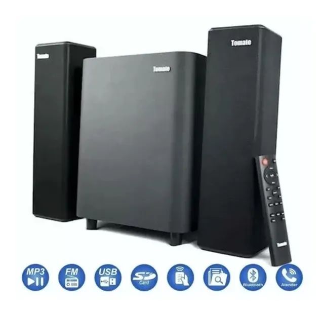 Soundbar home teacher com Subwoofer 180W Tomate MTS-2025 