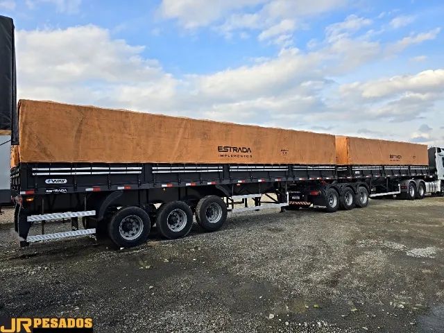 carreta bitrenzao graneleira estrada 2022 seminovo sem pneus - Foto 2