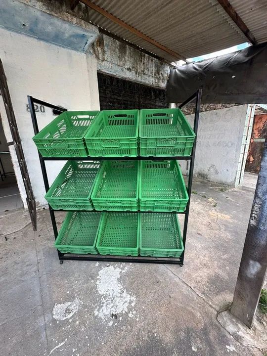 Fruteira Cesto metal para supermercado - Foto 3