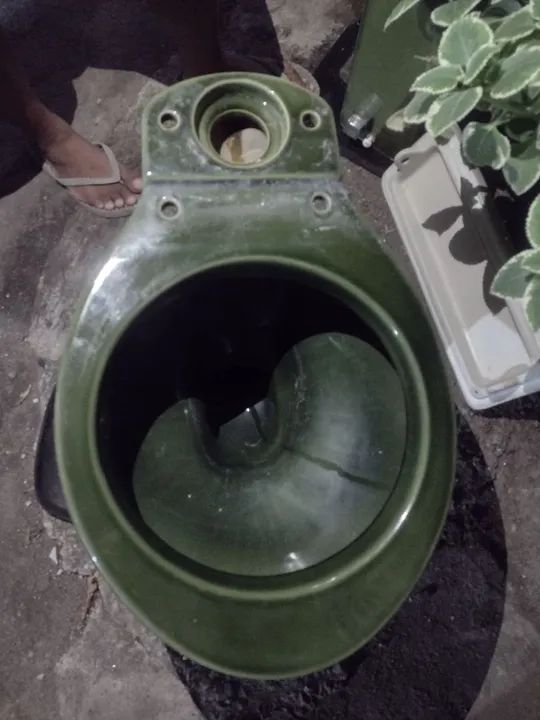 Vaso de banheiro cor verde  - Foto 4