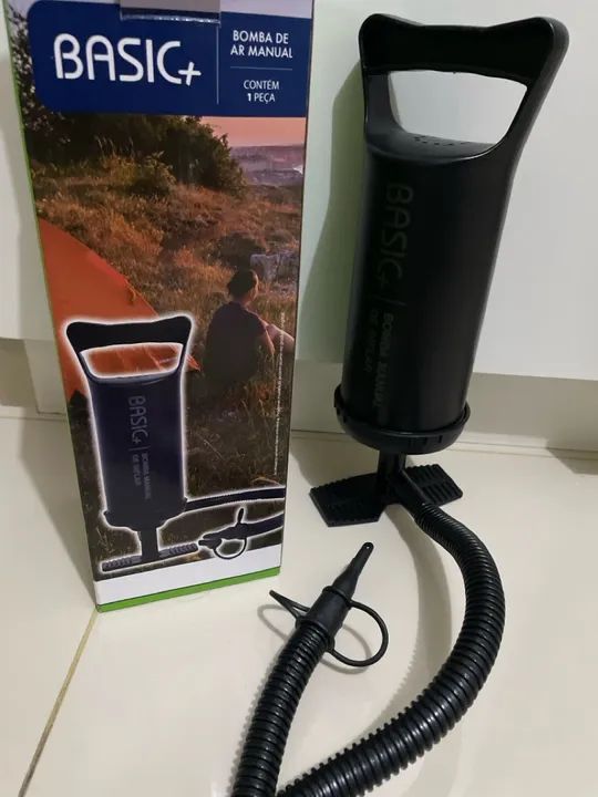 Bomba de Ar Manual para Colchão Inflável - Basic+