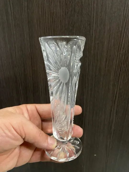 Antigo Solitário | Vaso de Cristal | Germany | Sec XX | Antiguidades  - Foto 5