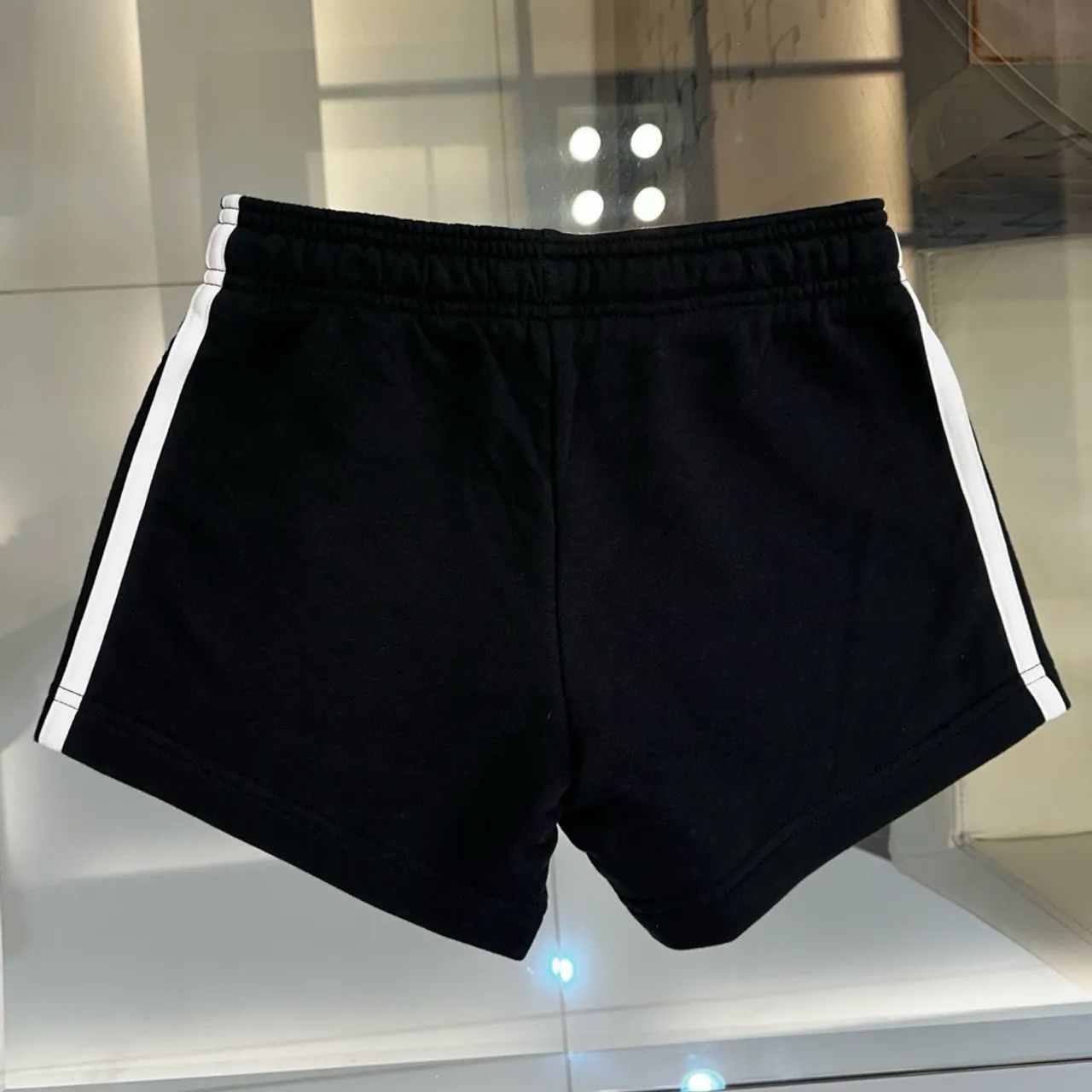 Shorts Moletom Adidas Infantil Preto - Foto 2