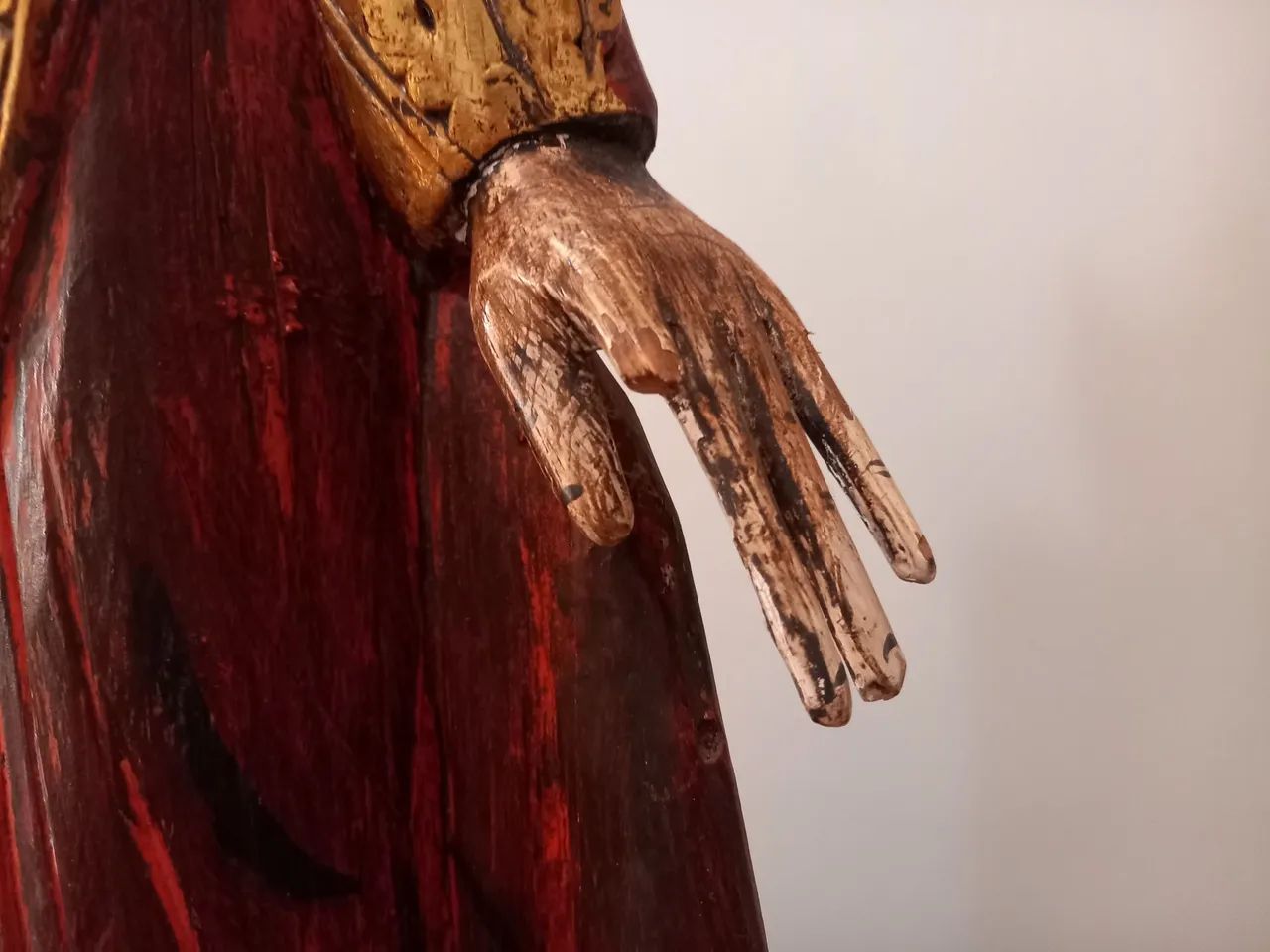 Buda em madeira antigo  - Foto 4