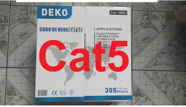 Cabo Cat5e para internet Caixas e Metros - Foto 4