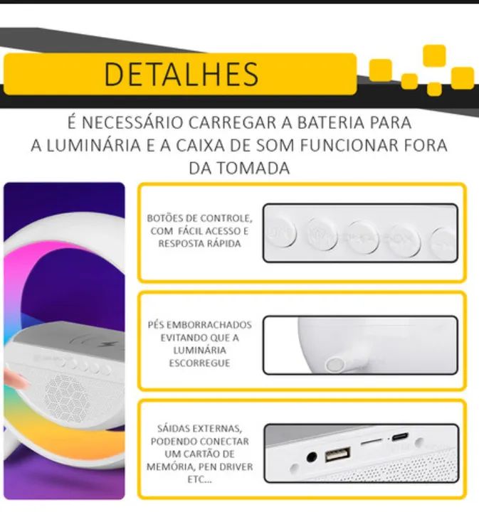 Caixinha De Som Bluetooth Forte por 65,00 retirar no local - Foto 5