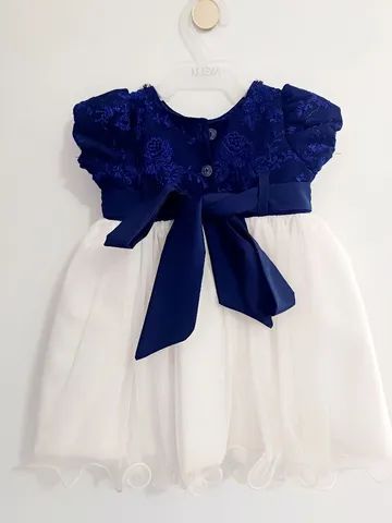 Vestido de festa baby azul marinho - Foto 2