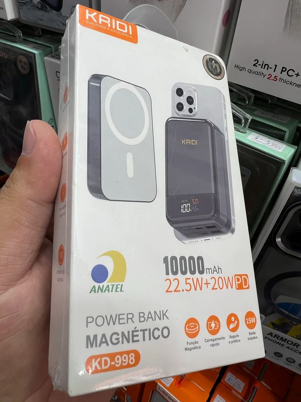 Bateria portátil KAIDI 10000mAh