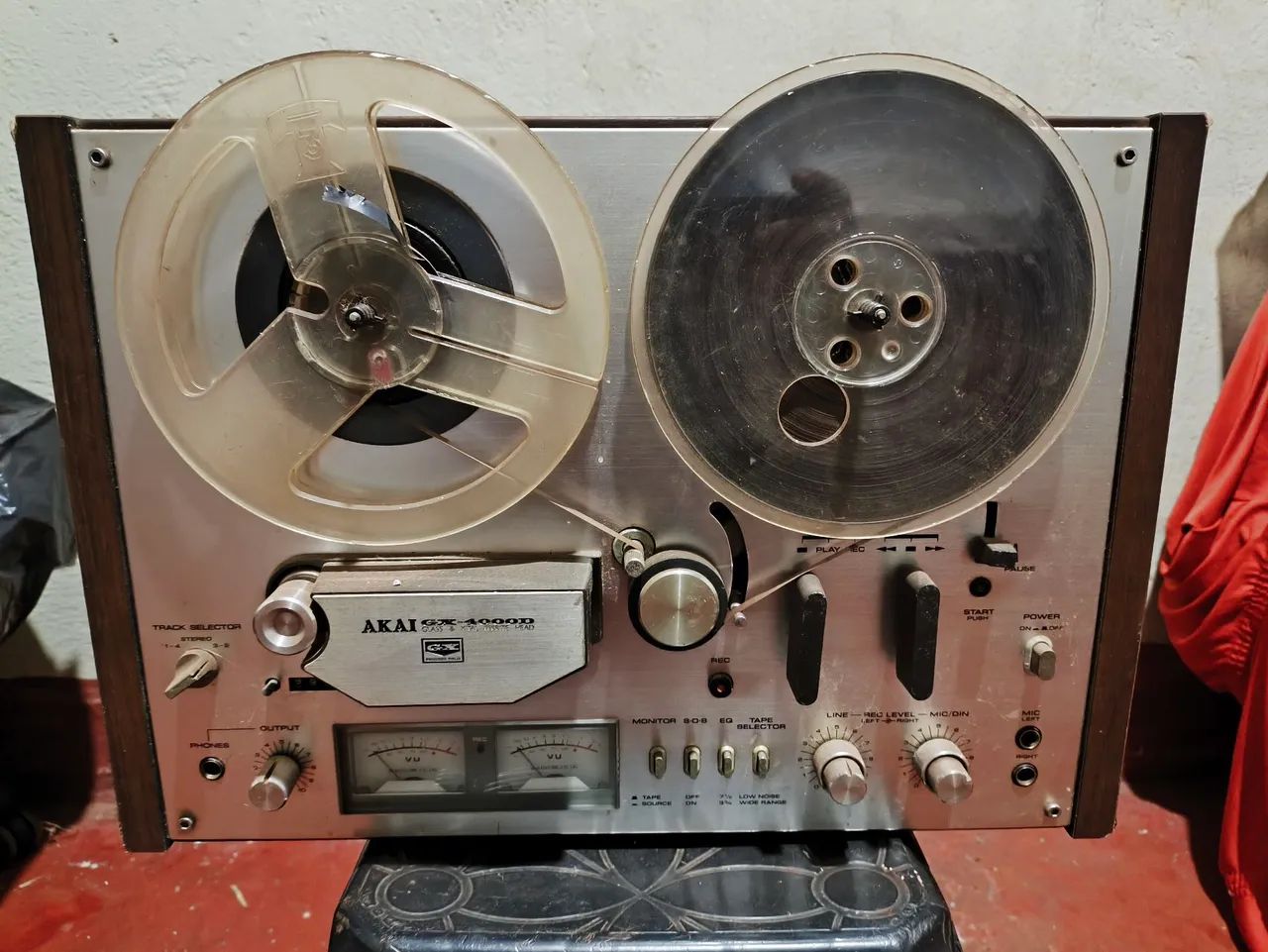 Gravador de Rolo Akai GX-4000D - Reel to Reel - Funcionando!