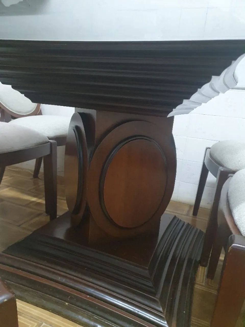 Mesa de jantar vidro 20mm64520806996738120