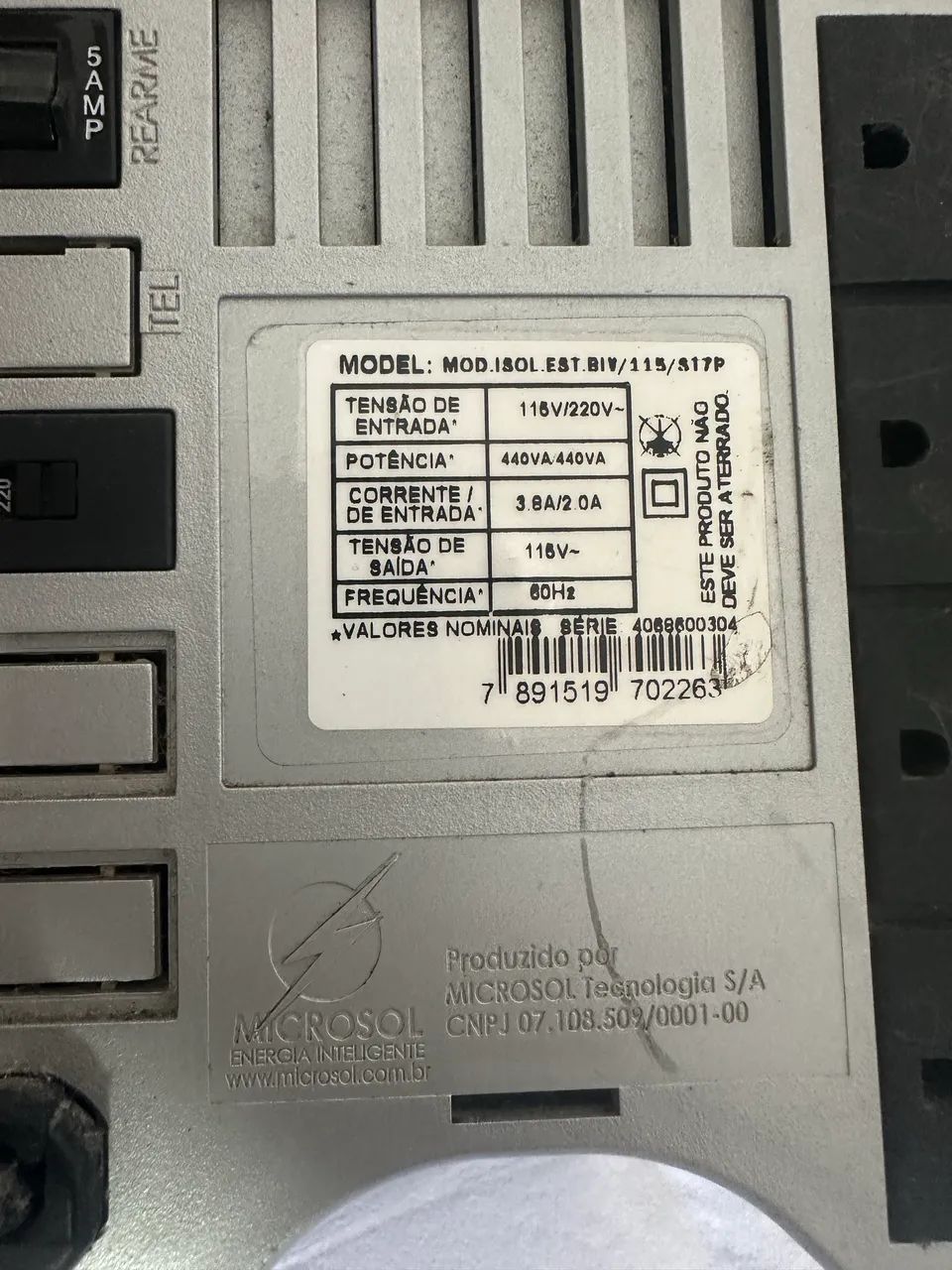 Módulo isolador 440 Va  Microsol  - Foto 2