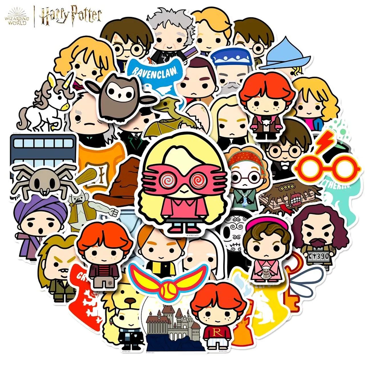 KIT 7 ADESIVOS HARRY POTTER EM DESENHOS - Foto 2