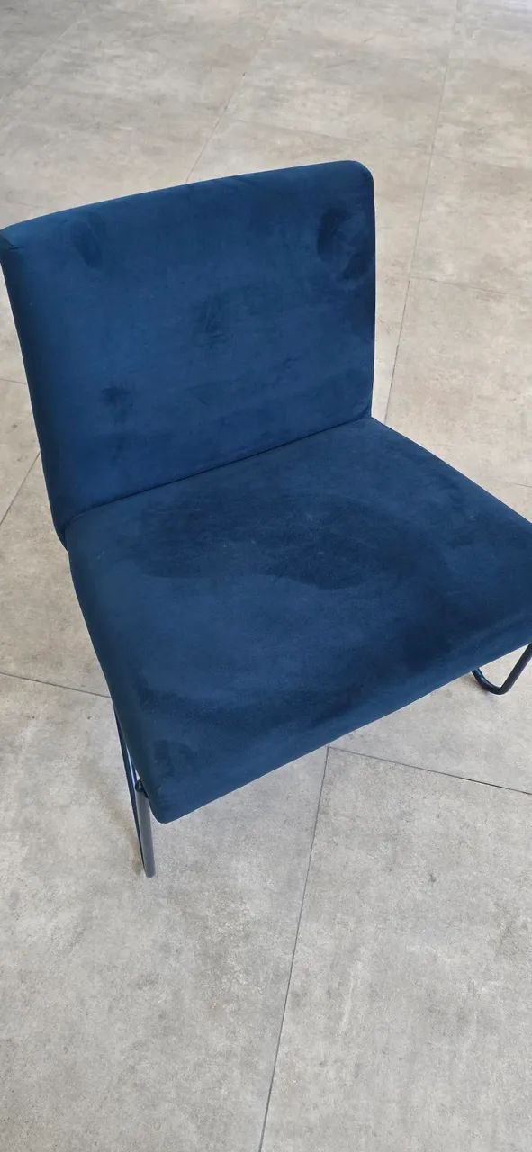PAR POLTRONA LEANING AZUL TOK&STOK  - Foto 5