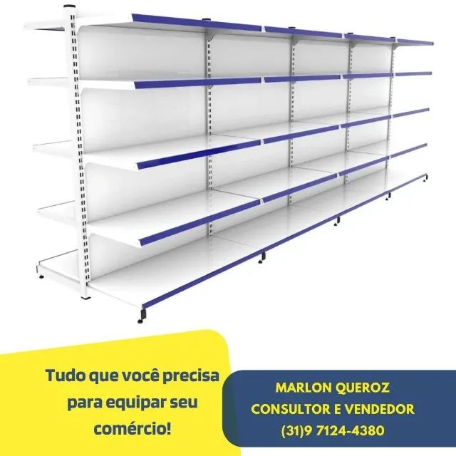 Gondola de Aço central Polar 6 bandejas