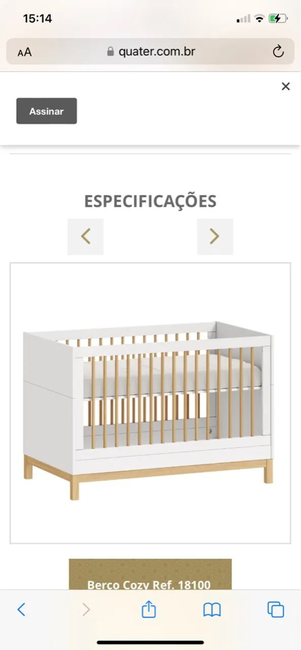 Berço/Mini Cama Quater Cozy - Foto 3