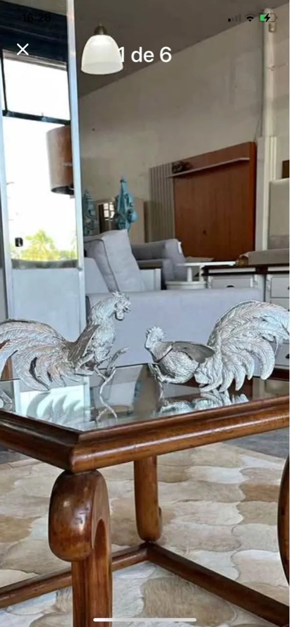 Conjunto de galo português de prata 925 em perfeito estado.