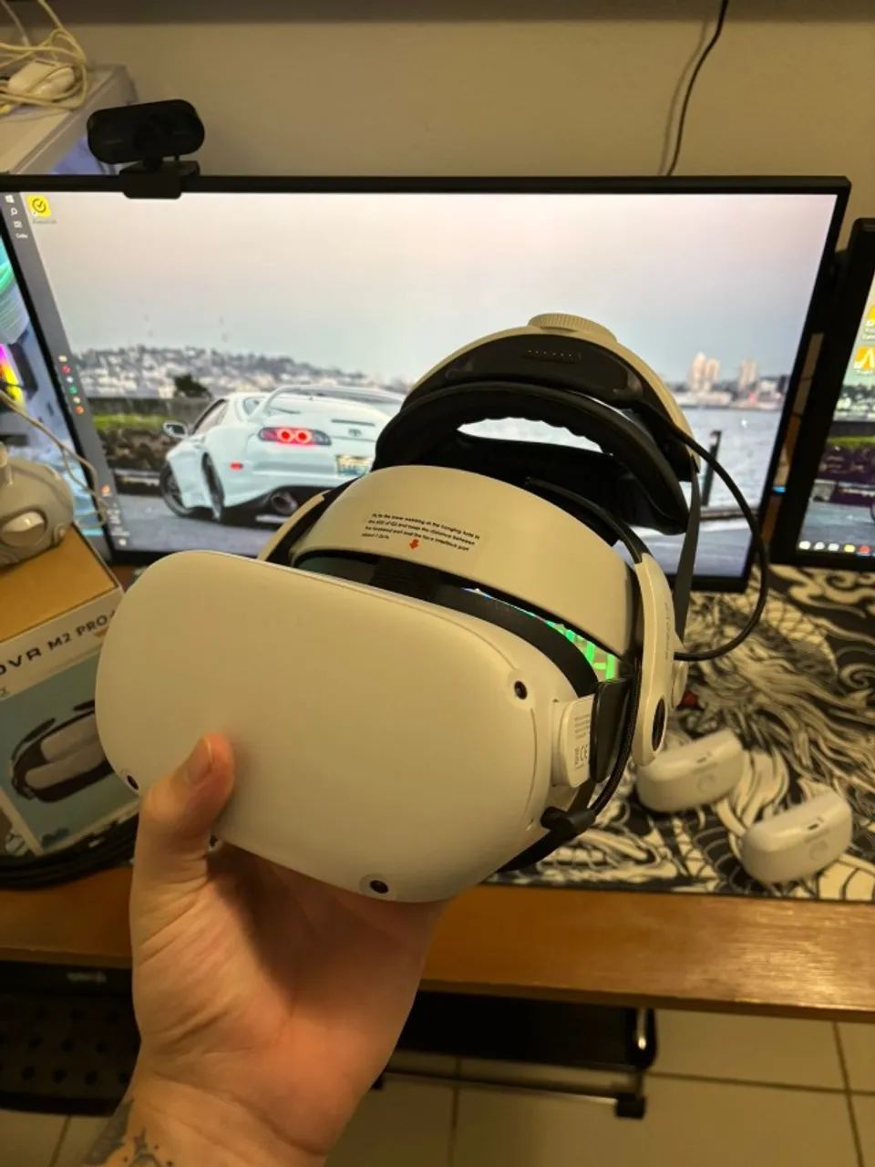 META QUEST 2 - OCULOS DE REALIDADE VIRTUAL - PC/XBOX - Foto 3