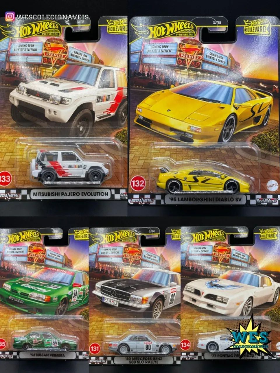 Hot Wheels Set Boulevard (GJT68) Lamborghini Diablo SV, Pajero