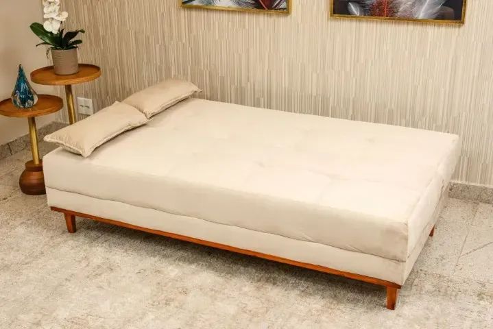 Sofá cama madri veludo produto novo - Foto 4