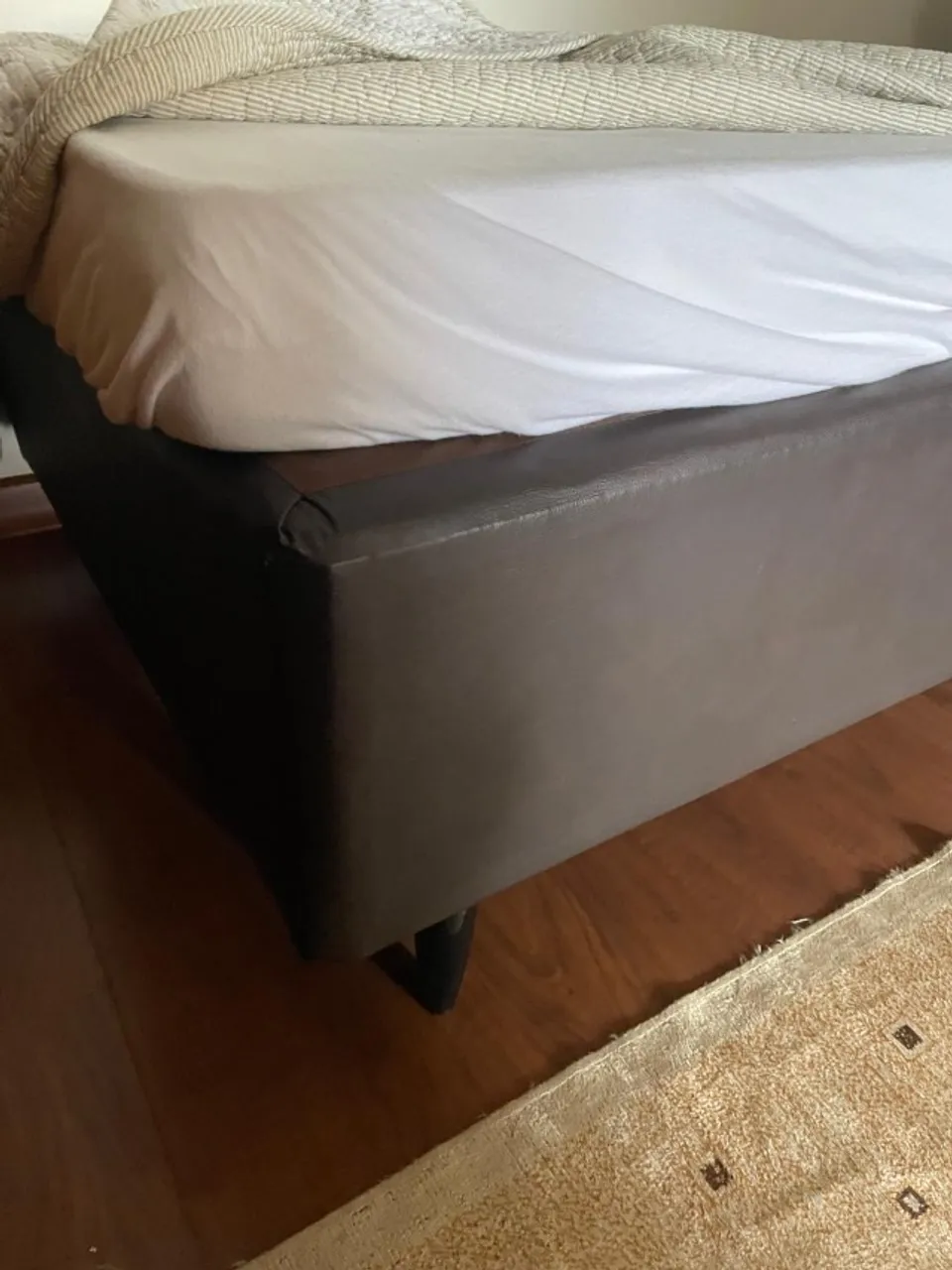 Cama box solteiro ortobom corino marrom