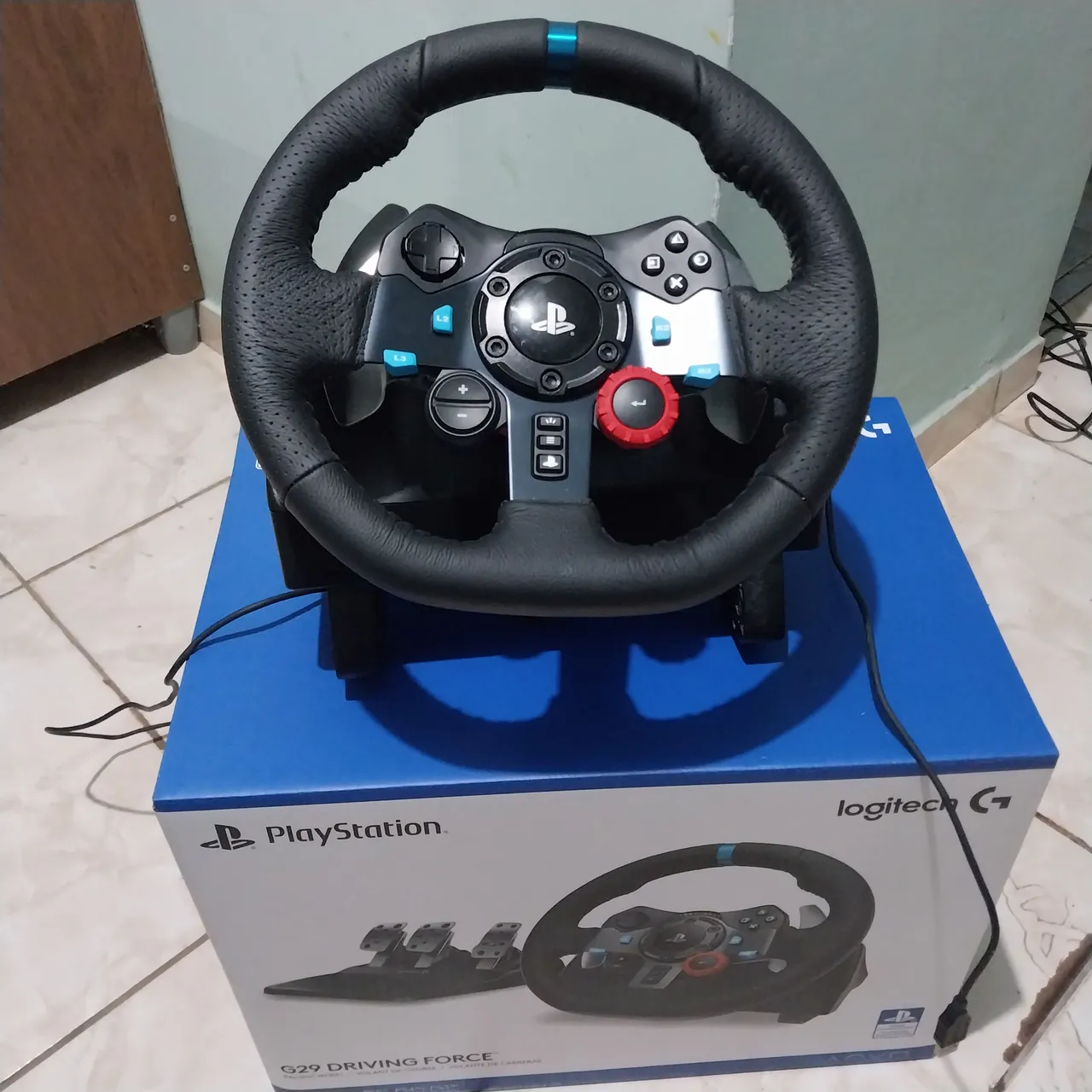 Volante Logitech G29 Driving Force Para Ps5, Ps4, Ps3 E Pc com Mod Paddle Shift Magnético