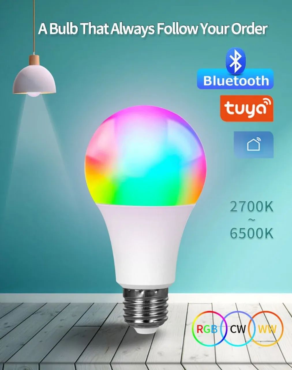 Tuya lâmpada RGB Bluetooth 