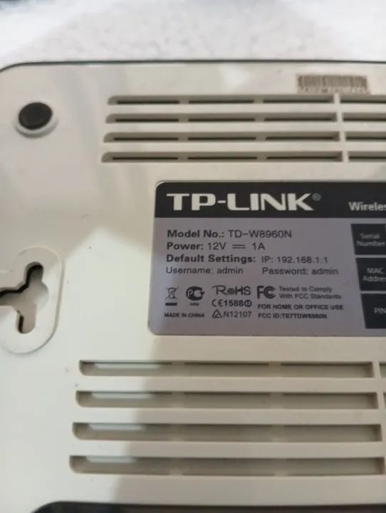 Modem roteador TP Link TD W8960N - Foto 3