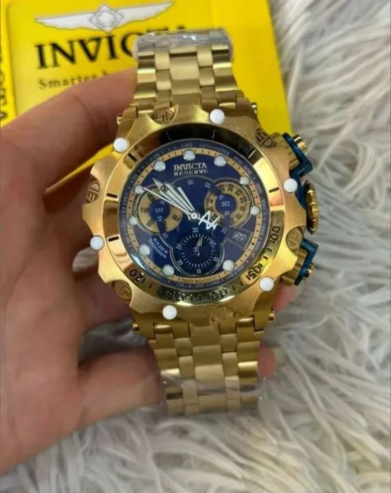 Invicta Venom Hibrid banhado a ouro 18k  - Foto 4