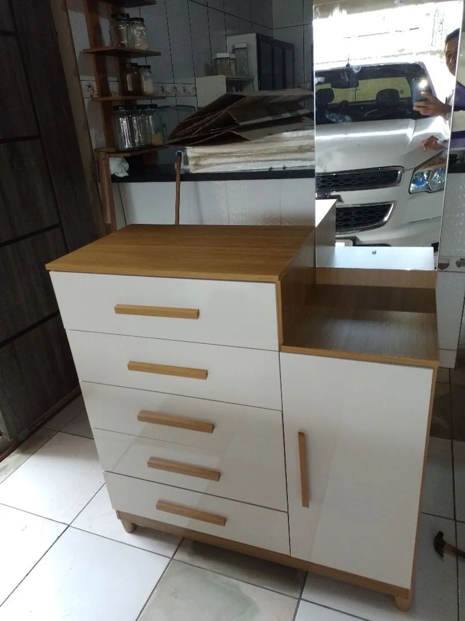 Cômoda com Espelho Novo - Foto 3