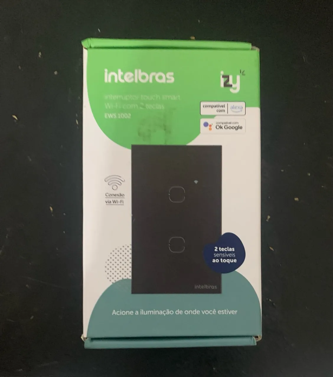 Interruptor Touch Smart Wi-Fi Intelbras 2 Teclas