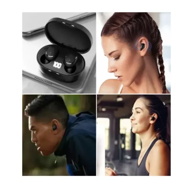Fone De Ouvido Sem Fio E6s Bluetooth Tws Com Tela LED Digital    - Foto 2