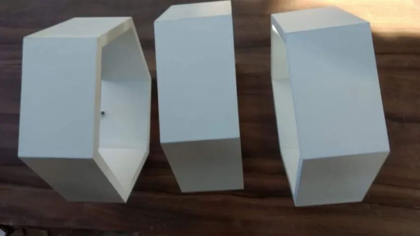 Kit 3 Nichos Hexagonal Branco. - Foto 2