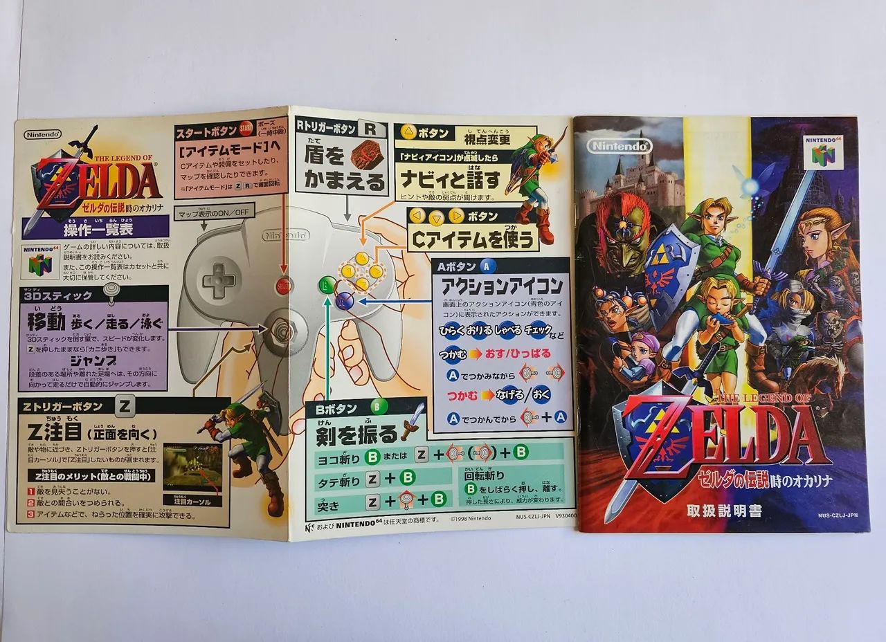 The Legend of Zelda: Ocarina of Time Com Manual- Nintendo 64