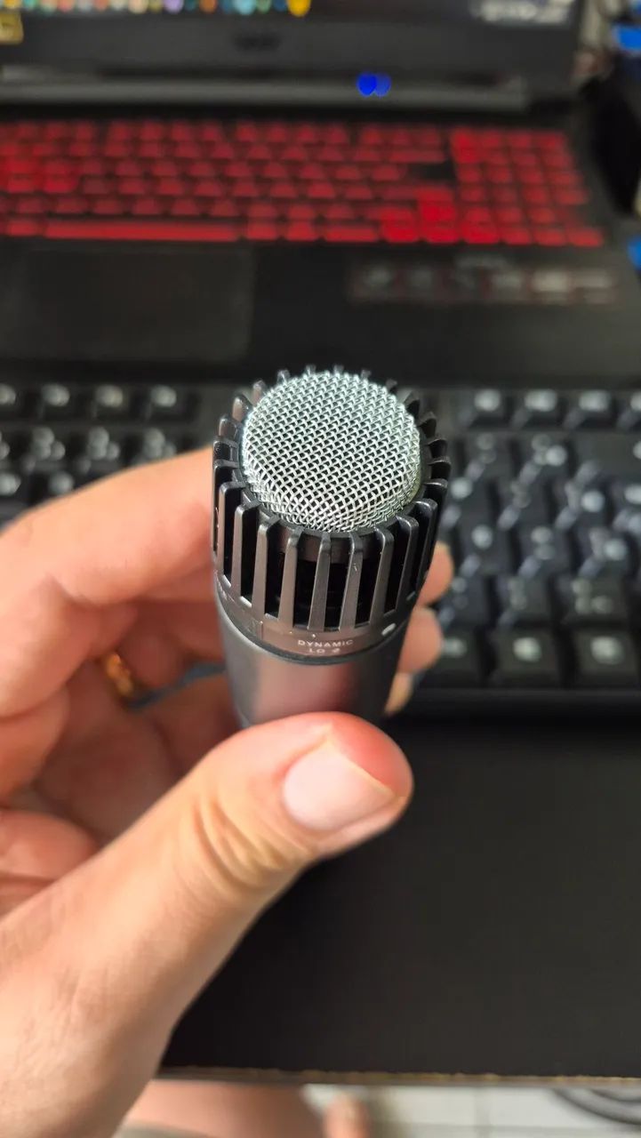 1 Microfone Dinâmico Renius-7 XIr Cinza-escuro - Foto 2