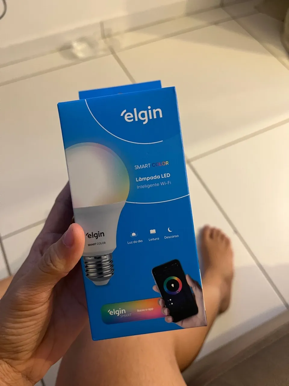 Lâmpada LED Inteligente Wi-Fi Elgin Smart Color