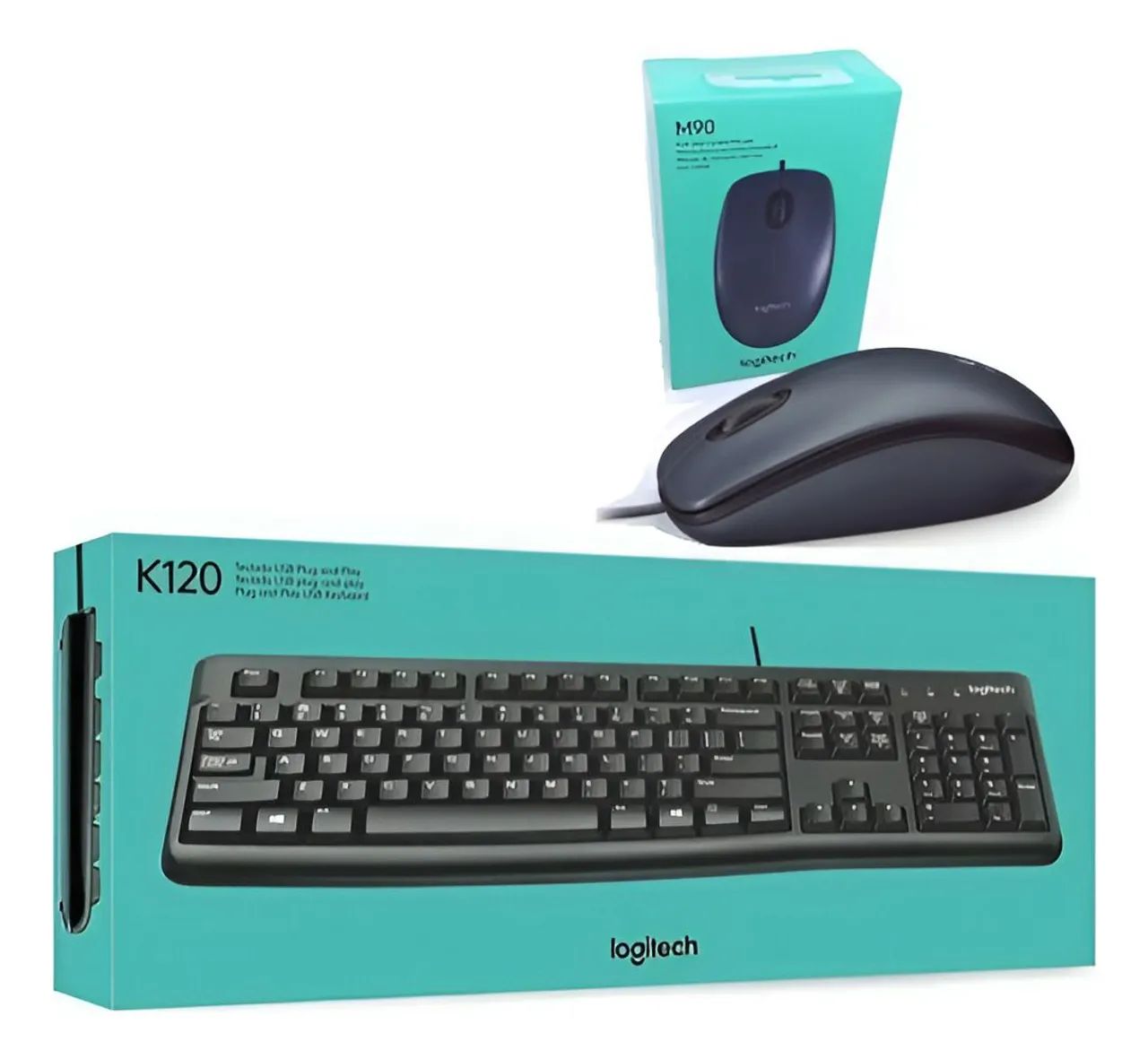 Kit Teclado e Mouse Logitech MK120