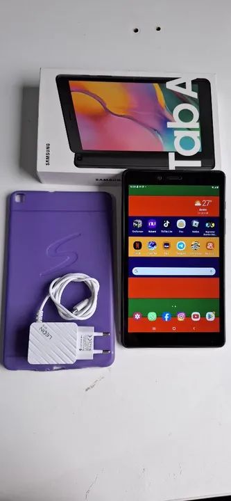 Tablet na caixa Tab A Samsung Pega chip 4G Vai completo ( Act cartao ) - Foto 2