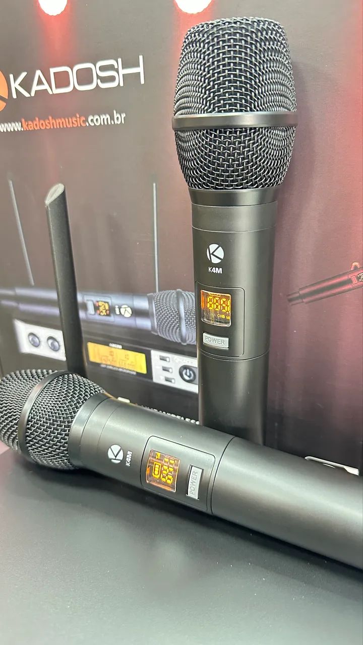 Microfone duplo sem fio Kadosh K402M - Foto 3