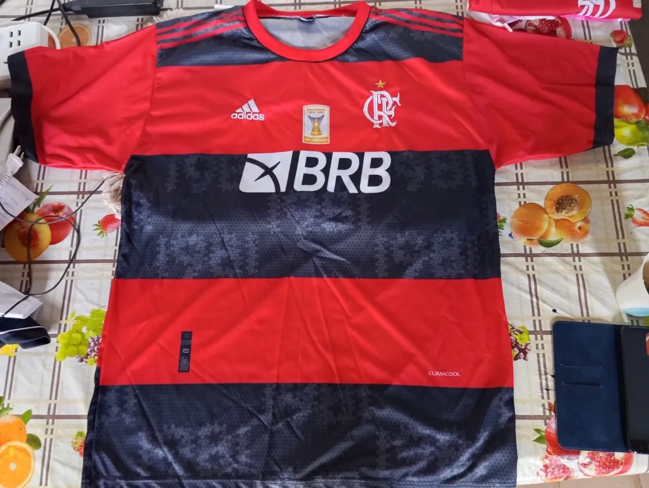 Camisa Flamengo Adidas BRB - Tamanho GG Adulto