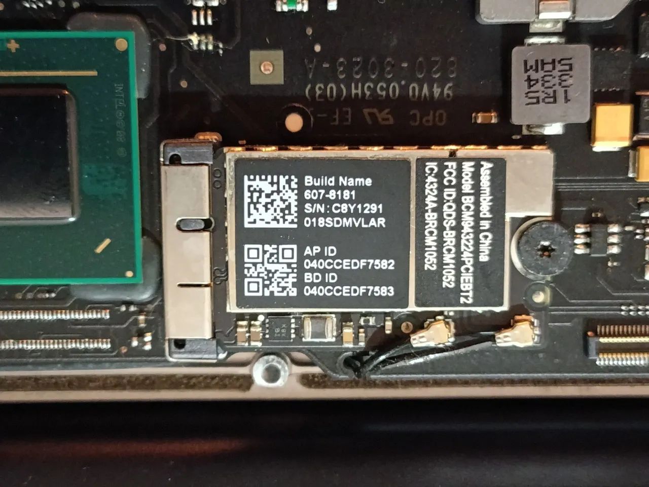 Placa Wireless WiFi Bluetooth MacBook