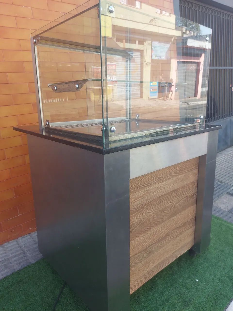 Vitrine refrigerada estufa quente vidro temperado  - Foto 2