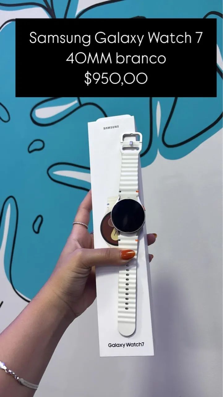 Samsung Galaxy Watch 7 40MM Branco | R$ 950,00