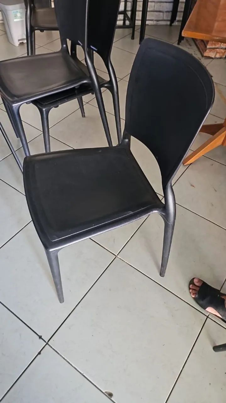 Cadeiras e Mesa de Jantar Quadrada Tramontina 4 Lugares 70cm - Foto 4
