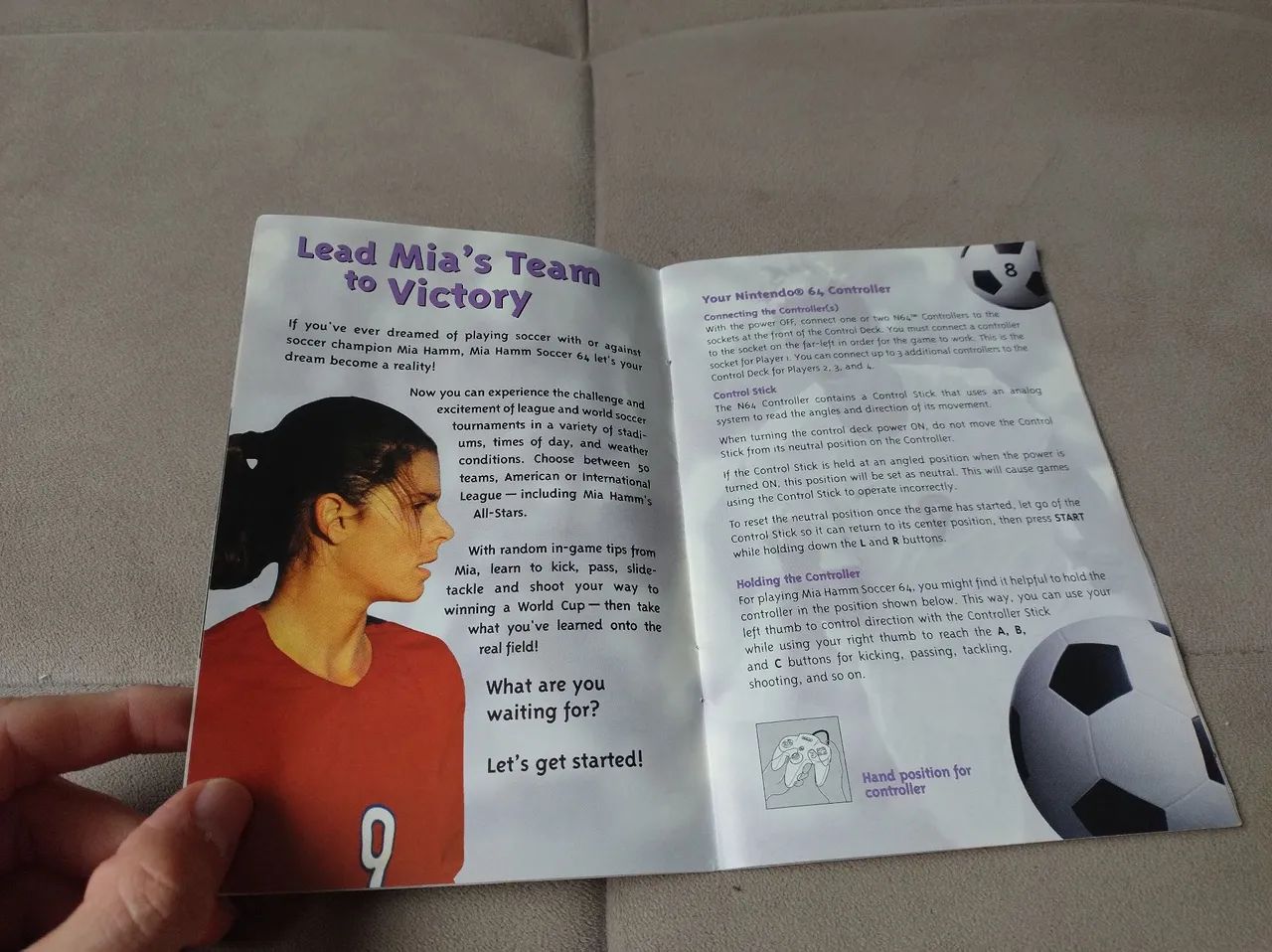 Manual Mia Hamm Soccer - Nintendo 64 - Foto 2