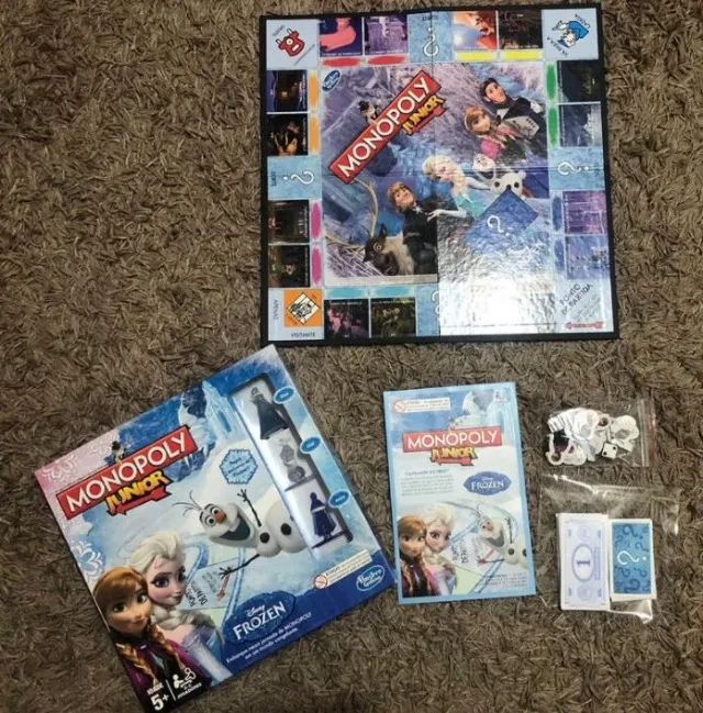 Jogo Monopoly Frozen Junior Disney Hasbro - Foto 3