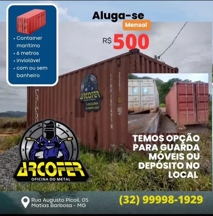 Alugo container marítimo para obras 
