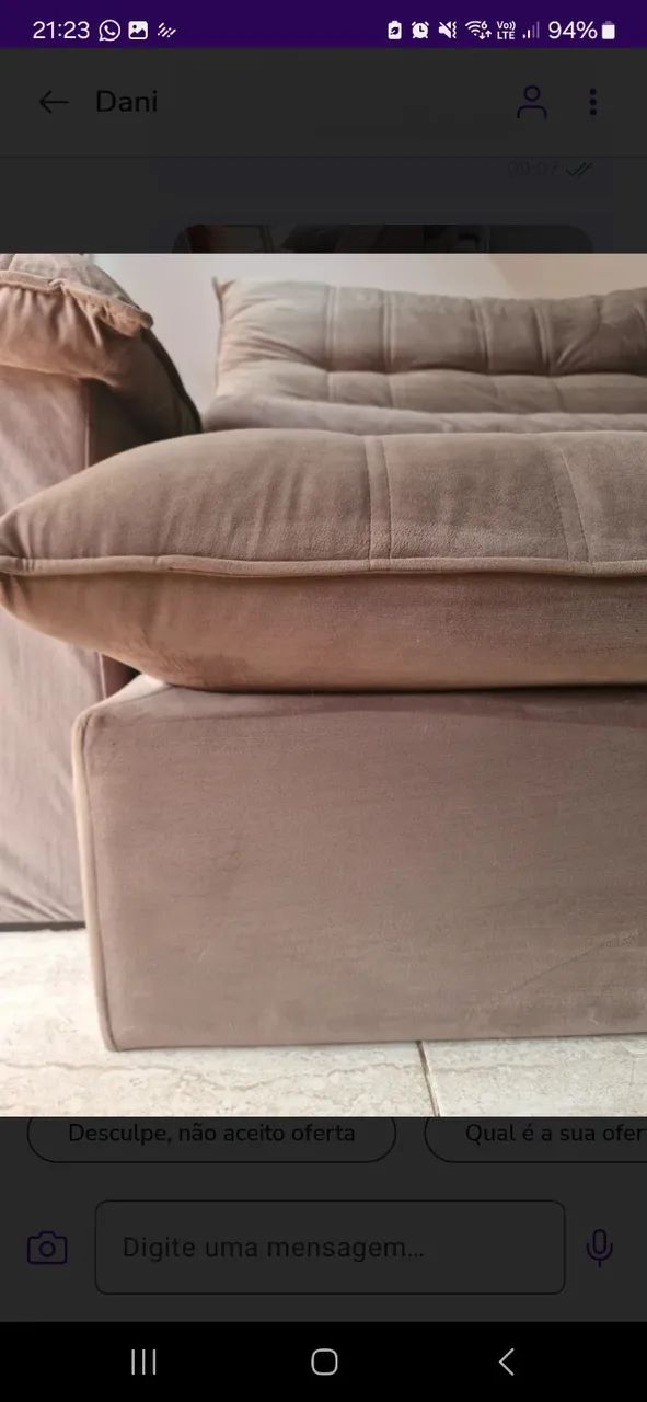 Sofá retrátil e reclinável  inbox D45 2,95 m - Foto 3