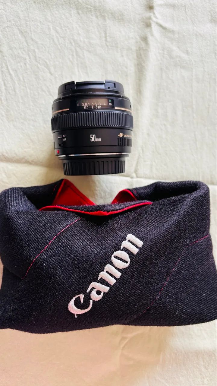 Vendo lente para câmera Canon EF50mm F1.4 usm - Acessórios para