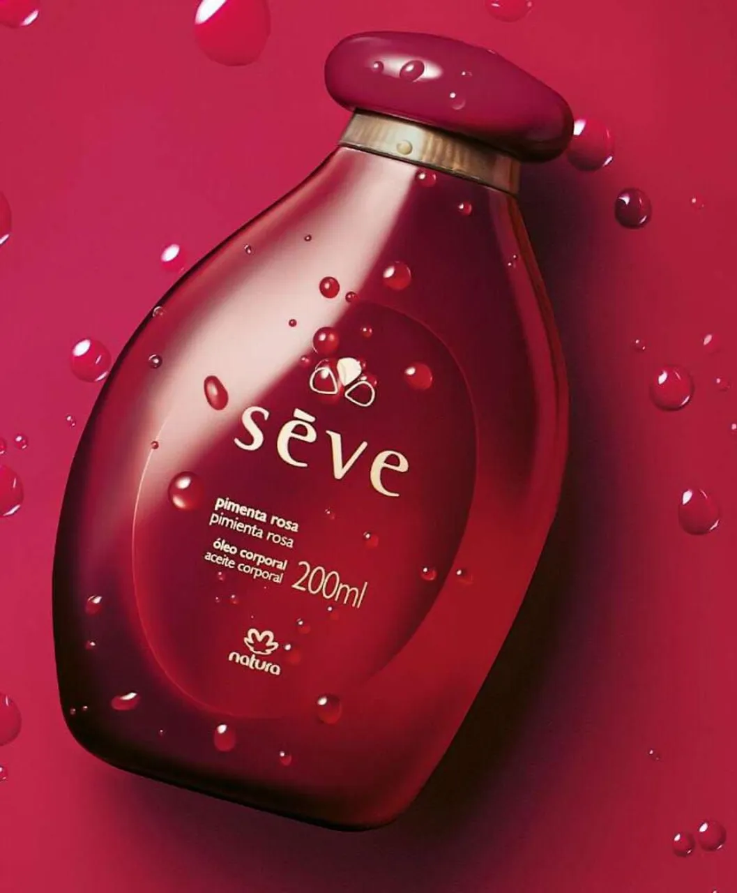 Óleo Corporal Sève Pimenta Rosa Natura 200ml